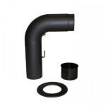 Anschluss-Set Senotherm gezogen 150mm (schwarz)
