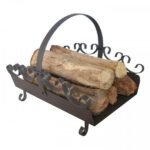 Holzlege Stahl gussgrau 42 x 35 x 36 cm