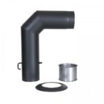 Winkelrohr-Set Senotherm 150mm (schwarz)